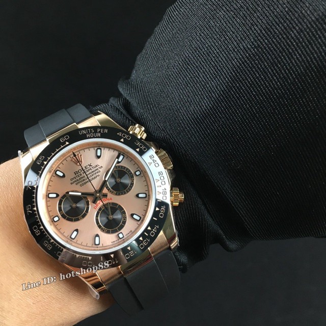 劳力士手表 Rolex超薄迪通拿新品 灰白金迪 玫瑰金迪 黄金迪 熊猫迪经典男士腕表 gjs2027